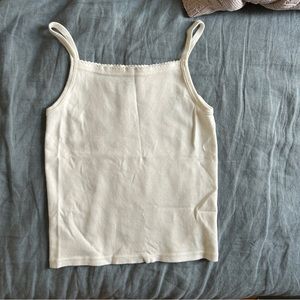 Brandy Melville Scalloped Neck Tank Top